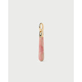 Pdpaola Ciondolo Spring Rhodochrosite Large Drop in pietra rosa con montatura placcata oro 18kt PE01-139-U