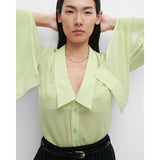 Pdpaola Collana Essentials 2026 Caramelle indossata vista frontale, design elegante in oro con zirconi CO01-A15-U