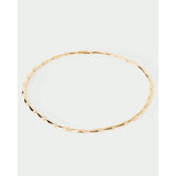 Pdpaola Collana Caramelle vista dall'alto completa, struttura circolare maglie dorate e zirconi tondi CO01-A15-U