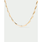 Pdpaola Collana Essentials 2026 Caramelle in argento placcato oro 18kt con zirconi cubici tondi a castone CO01-A15-U