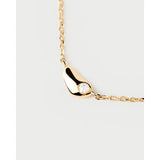 Pdpaola Collana Essentials 2026 Delta dettaglio pendente organico placcato oro con zircone cubico incastonato CO01-873-U