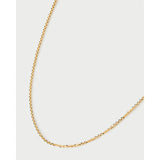 Pdpaola Collana Essential Chain dettaglio maglia cable in argento placcato oro 18kt, finitura lucida CO01-910-U