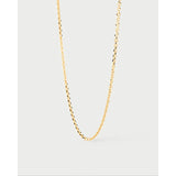 Pdpaola Collana Essentials 2026 Essential Chain in argento placcato oro 18kt, maglia cable dorata CO01-910-U