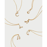 Pdpaola Collana Signature Essential Initials varianti lettere C S D L M E pendenti dorati con zircone cubico CO01-B75-U