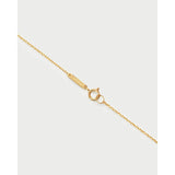 Pdpaola Collana Signature Essential Initials B Initial dettaglio chiusura catena dorata con targhetta brand CO01-B75-U