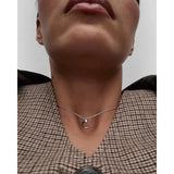 Pdpaola Collana Signature Essential Initials C Initial Silver vista indossata dal basso pendente argento rodiato CO02-B76-U