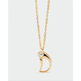 Pdpaola Collana Signature Essential Initials D Initial pendente lettera D oro con zircone cubico CO01-B77-U