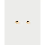 Pdpaola Orecchini Dolphin Capsule Gravity Ear Piercing coppia orecchini dorati forma a goccia organica PG01-347-U