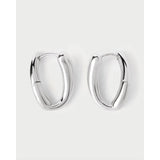 Pdpaola Orecchini Essentials 2026 Helix Silver vista frontale coppia cerchi argento 925 rodiato AR02-E15-U