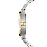 Raymond Weil A.R.T. Date vista laterale corona scanalata con monogramma RW cassa bicolore acciaio e oro 1000-STP-50001