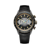 Raymond Weil Freelancer Bi-Compax Chronograph automatico quadrante nero con indici dorati e cinturino pelle nera 7780-TB3-20423