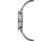 Raymond Weil Freelancer Cushion vista laterale corona RW e cassa acciaio con diamanti, impermeabilità 100m 2490-STS-52051