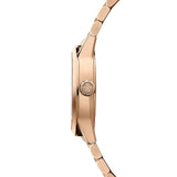 Raymond Weil Freelancer Date vista laterale cassa acciaio placcato oro rosa con corona incisa monogramma RW 2741-P5-64001