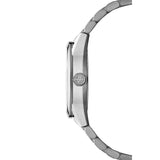 Raymond Weil Freelancer Date vista laterale cassa acciaio spazzolato con corona a vite monogramma RW 2771-ST-50051
