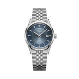 Raymond Weil Freelancer Date orologio automatico quadrante blu sunray bracciale acciaio con datario 2771-ST-50051