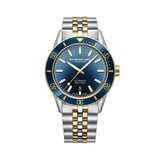 Raymond Weil Freelancer Diver automatico quadrante blu sfumato, bracciale bicolore acciaio e oro giallo PVD 2775-SP3-50051