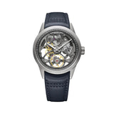 Raymond Weil Freelancer RW1212 orologio skeleton automatico quadrante antracite openwork cinturino pelle blu 2786-STC-60000