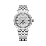 Raymond Weil Millesime Moonphase orologio automatico quadrante argentato a settori con fasi lunari bracciale acciaio 2945-ST-65001