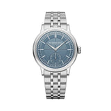 Raymond Weil Millesime Small Seconds automatico quadrante blu denim con bracciale acciaio inossidabile 2930-ST-50011