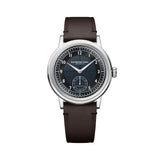 Raymond Weil Millesime Small Seconds quadrante Tuxedo blu notte e nero, cinturino pelle marrone scuro 2930-STC-05502