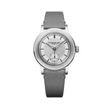 Raymond Weil Millesime Small Seconds orologio donna quadrante argentato a settori cinturino pelle grigia 2130-STC-65001