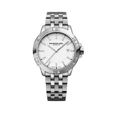 Raymond Weil Tango Classic orologio uomo quadrante bianco indici a bastoni bracciale acciaio inossidabile 8160-ST-30041