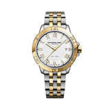 Raymond Weil Tango Classic orologio uomo bicolore acciaio e PVD oro giallo, quadrante bianco numeri romani 8160-STP-00308