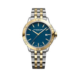 Raymond Weil Tango Classic orologio uomo quadrante blu con bracciale bicolore acciaio e PVD oro giallo 8160-STP-50041
