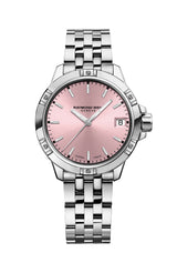 Raymond Weil Tango Classic orologio donna quadrante rosa soleil acciaio inossidabile con datario e indici a bastoni 5960-ST-80001