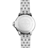 Raymond Weil Tango Classic fondello acciaio inciso logo RW Swiss Made vetro zaffiro impermeabile 100m 5960-ST-46001