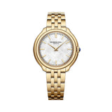 Raymond Weil Toccata Heritage orologio donna quadrante madreperla bianca cassa e bracciale PVD oro giallo 28mm 5250-P-97001