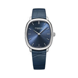 Raymond Weil Toccata Heritage orologio da polso quadrante blu soleil cassa ovale acciaio cinturino pelle blu 2280-STC-50001