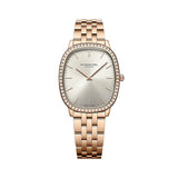 Raymond Weil Orologio da Polso Toccata Heritage quadrante argento soleil cassa ovale oro rosa con diamanti bracciale PVD 5280-P5S-64001