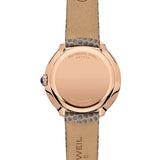 Raymond Weil Toccata Heritage fondello cassa oro rosa PVD incisione Swiss Made cinturino pelle grigio effetto lucertola 5250-PC5-64001