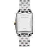Raymond Weil Toccata Square fondello acciaio inciso Swiss Made, vetro zaffiro, impermeabilità 50m 5925-SPS-00995