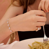 Rosato Bracciale Gemma Placcato Oro indossato