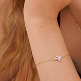 Rosato Bracciale Gemma Placcato Oro indossato