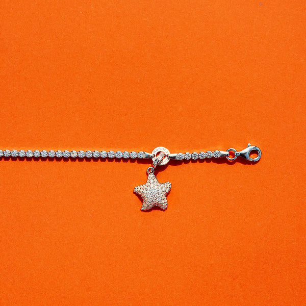 Rosato Charm Stella Marina abbinato al bracciale Tennis Rosato