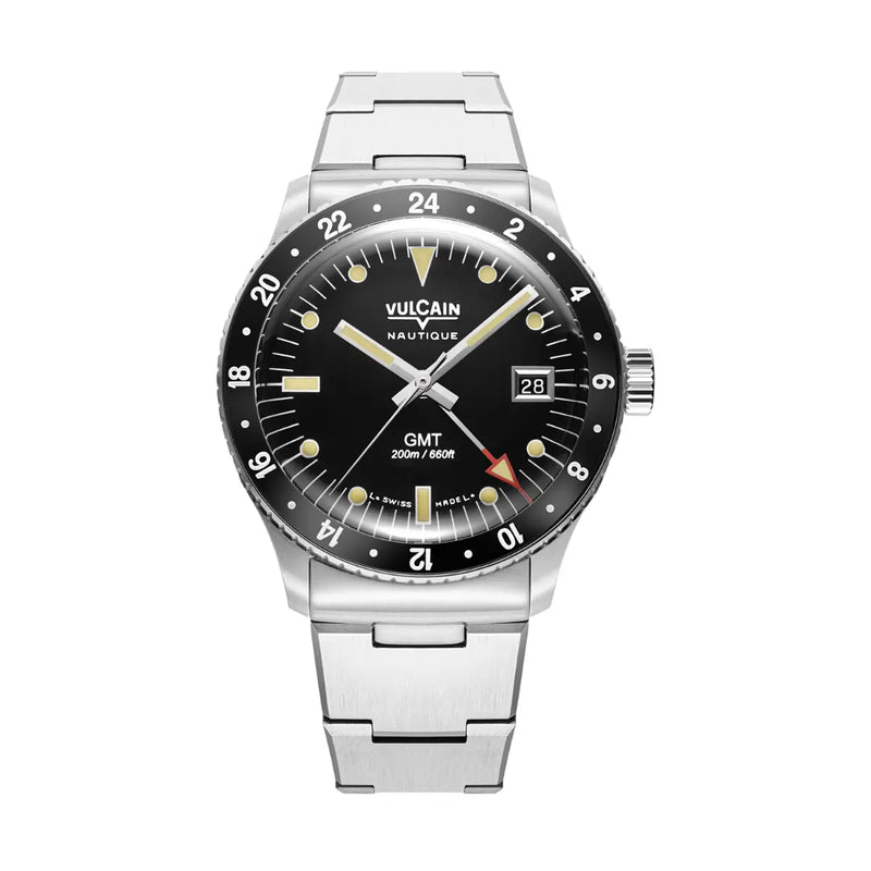 Vulcain Skindiver Nautical GMT Luminova Beige