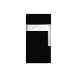 St Dupont Accendino Biggy Laccato nero lucido con finiture cromate e logo inciso, design elegante 025001