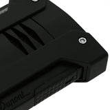 St Dupont Accendino Défi Extrême Spazzolato dettaglio viti e texture diamantata della rotella in finitura nera opaca 021400