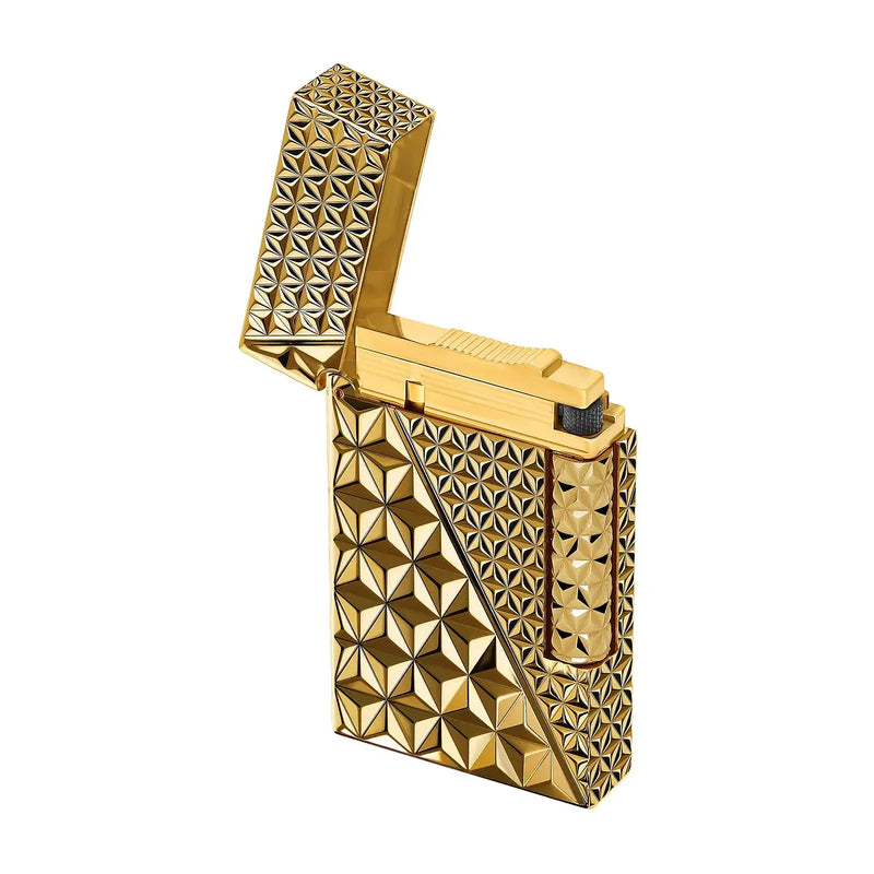 St Dupont Accendino Double Fire X Ligne 2 Oro aperto
