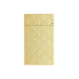 St Dupont Accendino Initial Guilloché in ottone dorato vista posteriore con motivo cerchi concentrici guilloché 20845