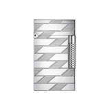 St Dupont Le Grand Dupont Guilloche accendino in ottone finitura argento con motivo Monogram 1872 guilloché C23180