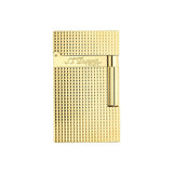 St Dupont Accendino Ligne-2 Guilloche in ottone placcato oro giallo con motivo punta di diamante 016284