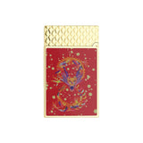 St Dupont Accendino Ligne 2 Laccato Dragon vista posteriore lacca bordeaux con drago colorato e finitura oro C16526