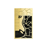 St Dupont Ligne 2 Laccato Fender vista posteriore con incisione chitarra e motivo kintsugi lacca nera e oro C16025CL