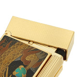 St Dupont Accendino Ligne 2 Maki-e dettaglio cerniera e lavorazione Maki-e con polvere d'oro e madreperla C16150