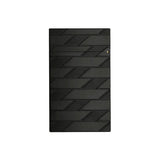 St Dupont Accendino Ligne 2 Monogram 1872 vista posteriore lavorazione guilloche nera con motivo diagonale C16179