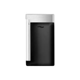 St Dupont Accendino Slim 7 Laccato nero opaco e cromo spazzolato, vista posteriore con dettaglio logo 027710